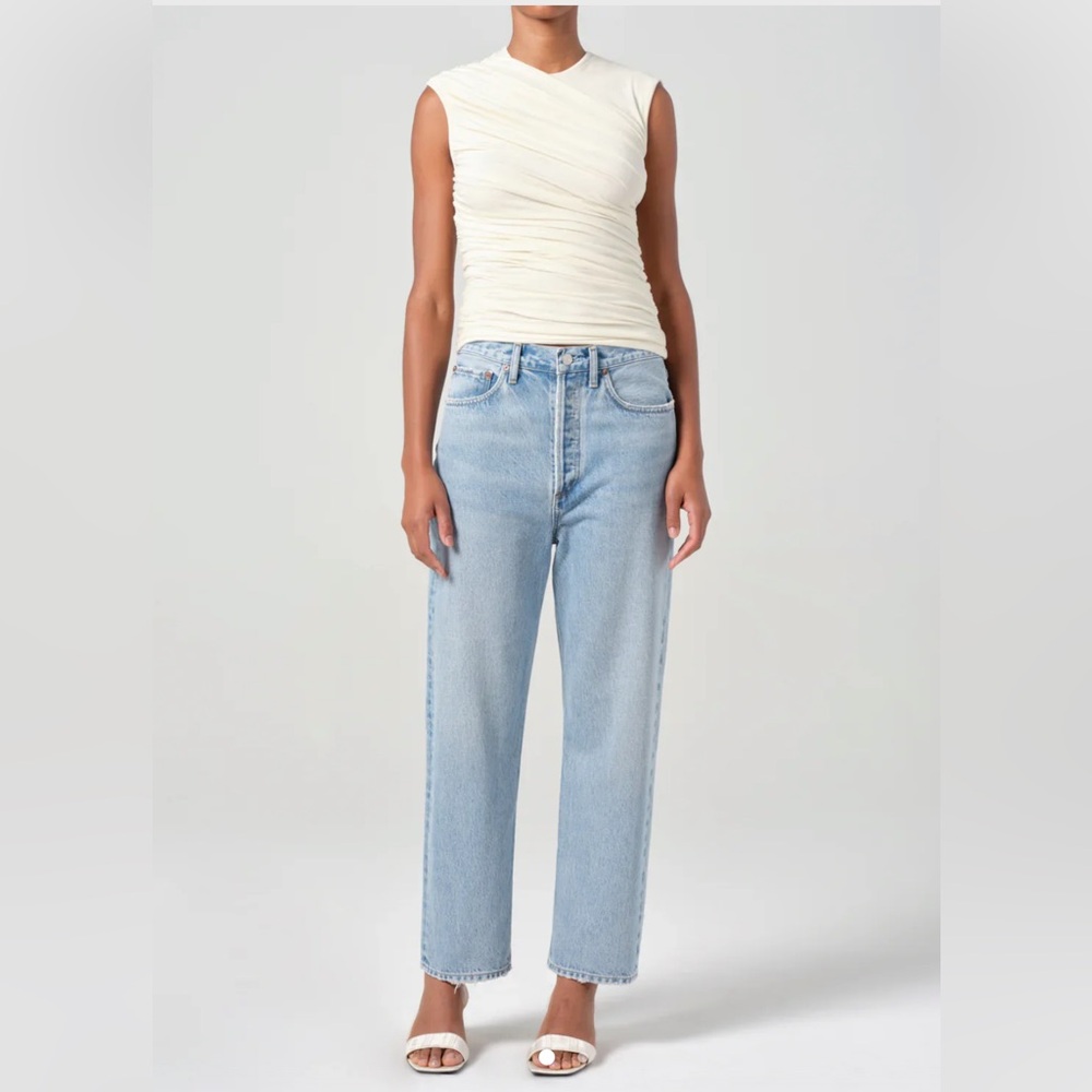 AGOLDE 90's Crop Mid-Rise Straight in "Replica" - Size 26‎ vintage vibe